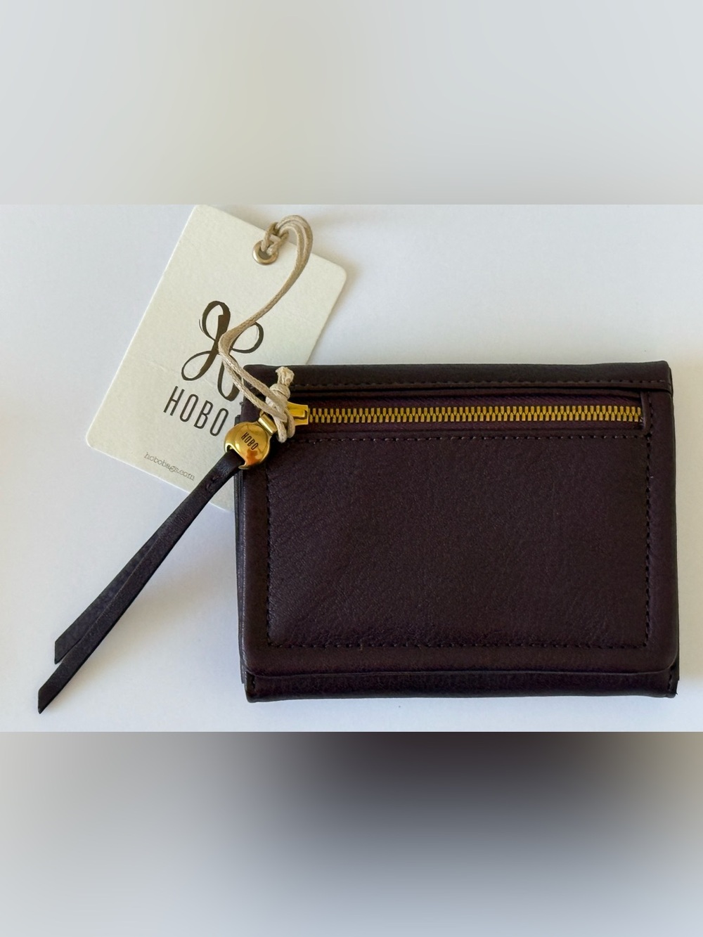 NEW - HOBO Lumen Bifold Ruby Wine Wallet